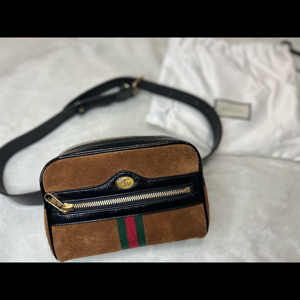 GUCCI
Suede Small Ophidia Belt Bag